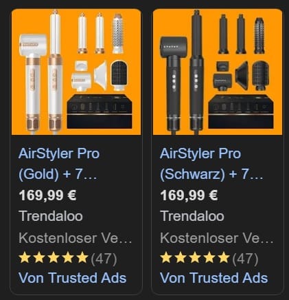 trusted ads shopping ads